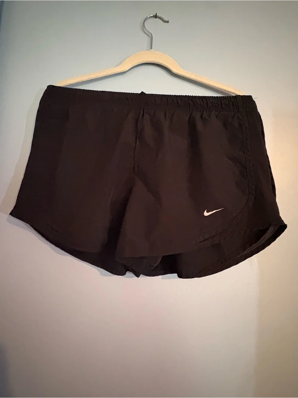 Nike Women’s Black Athletic Running Shorts with Swoosh